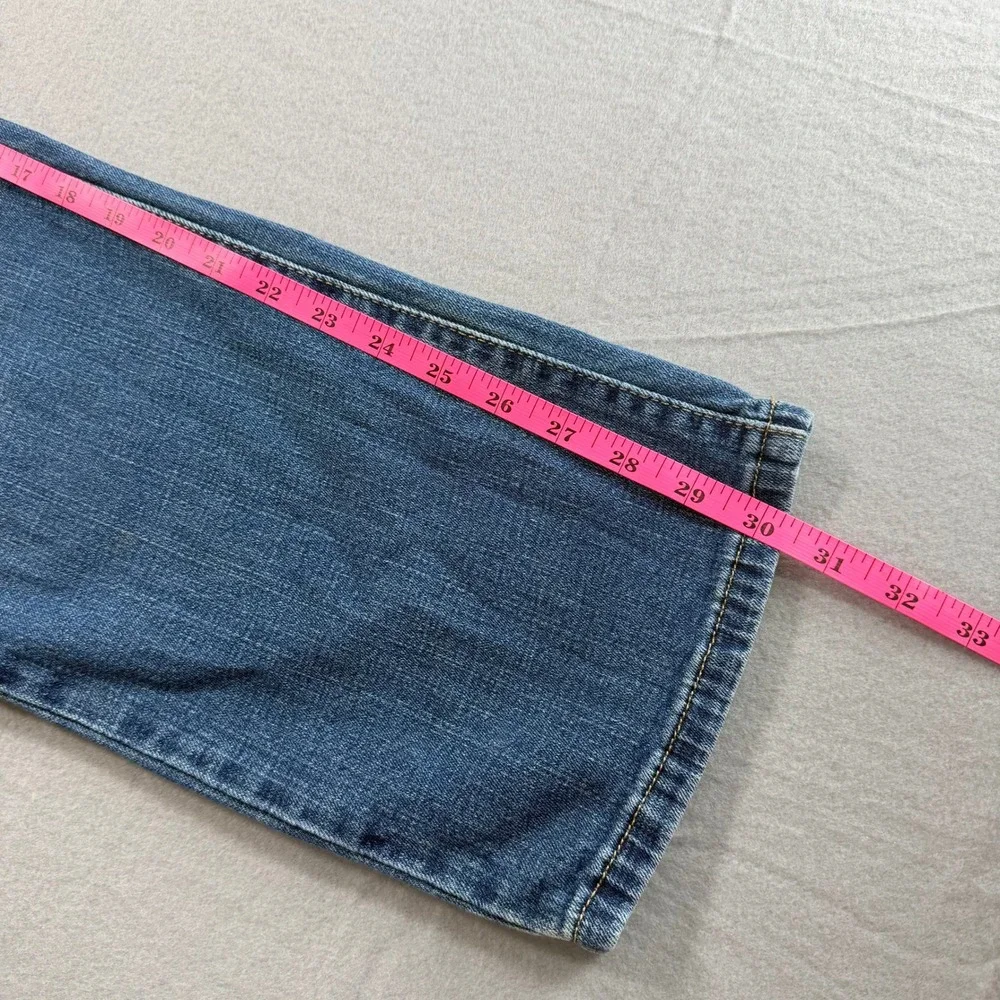 Levi's 505 Straight Leg Jeans Mens 37x30 Blue Medium Wash Denim Workwear Staple - Picture 5 of 8